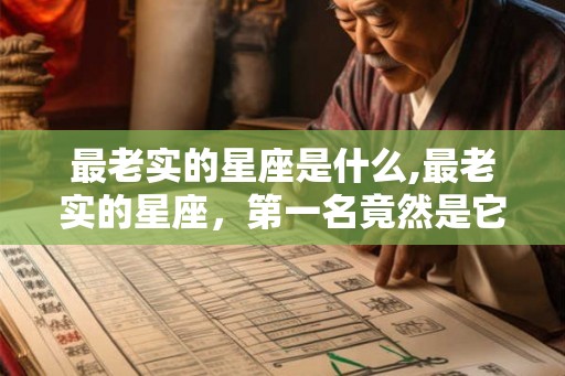 最老实的星座是什么,最老实的星座，第一名竟然是它！