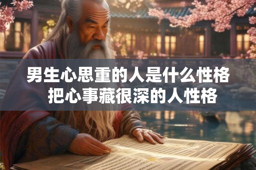 男生心思重的人是什么性格  把心事藏很深的人性格