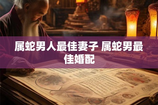 属蛇男人最佳妻子 属蛇男最佳婚配