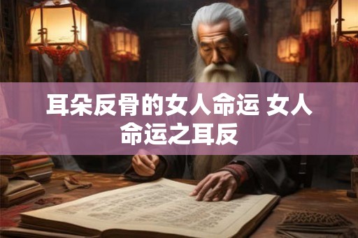 耳朵反骨的女人命运 女人命运之耳反 耳朵反骨的女人命运 女人命运之耳反