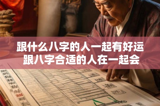 跟什么八字的人一起有好运 跟八字合适的人在一起会有好运吗