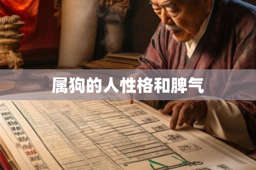 属狗的人性格和脾气 属狗的人性格和脾气