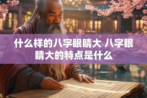 什么样的八字眼睛大 八字眼睛大的特点是什么