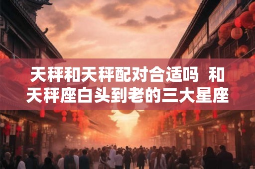 天秤和天秤配对合适吗  和天秤座白头到老的三大星座