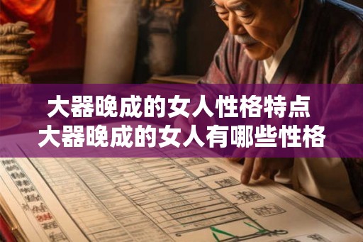 大器晚成的女人性格特点 大器晚成的女人有哪些性格特点
