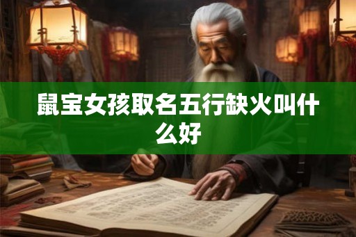 鼠宝女孩取名五行缺火叫什么好