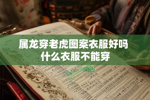 属龙穿老虎图案衣服好吗 什么衣服不能穿 属龙穿老虎图案衣服好吗 什么衣服不能穿