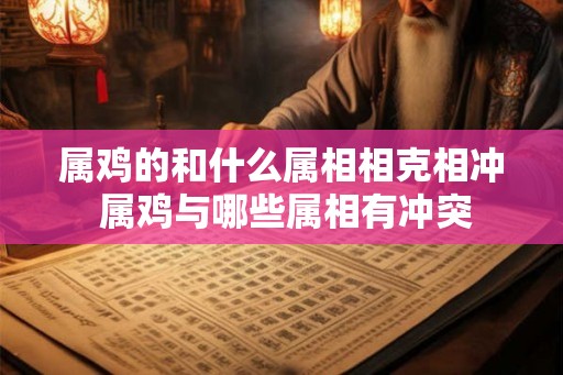 属鸡的和什么属相相克相冲 属鸡与哪些属相有冲突