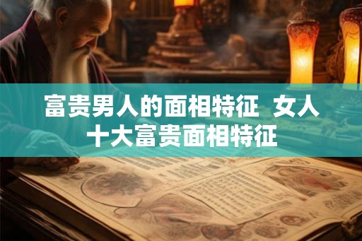 富贵男人的面相特征 女人十大富贵面相特征 富贵男人的面相特征 女人十大富贵面相特征