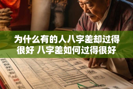 为什么有的人八字差却过得很好 八字差如何过得很好