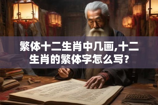 繁体十二生肖中几画,十二生肖的繁体字怎么写？
