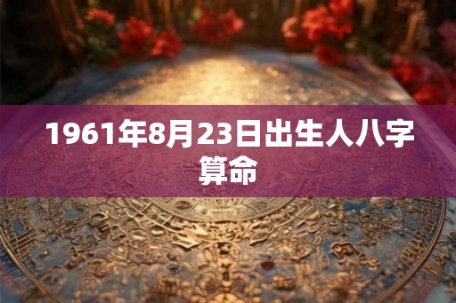 1961年8月23日出生人八字算命