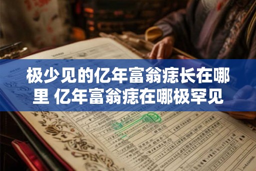 极少见的亿年富翁痣长在哪里 亿年富翁痣在哪极罕见