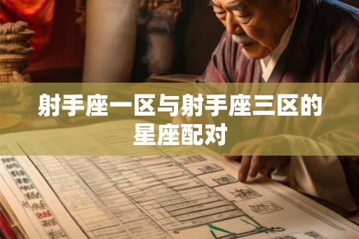 射手座一区与射手座三区的星座配对