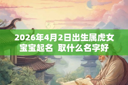 2026年4月2日出生属虎女宝宝起名 取什么名字好 2026年4月2日出生属虎女宝宝起名 取什么名字好