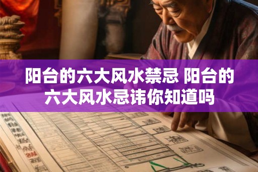 阳台的六大风水禁忌 阳台的六大风水忌讳你知道吗