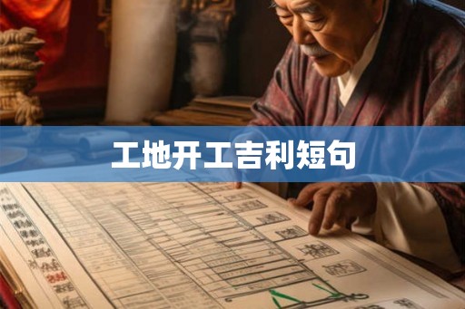 工地开工吉利短句