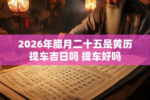 2026年腊月二十五是黄历提车吉日吗 提车好吗