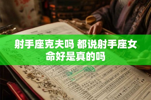 射手座克夫吗 都说射手座女命好是真的吗