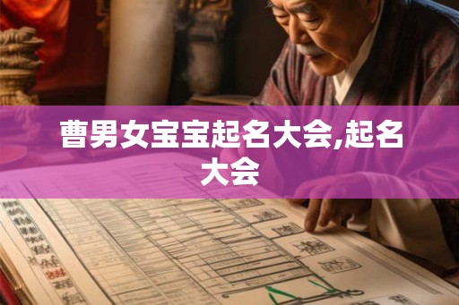 曹男女宝宝起名大会,起名大会