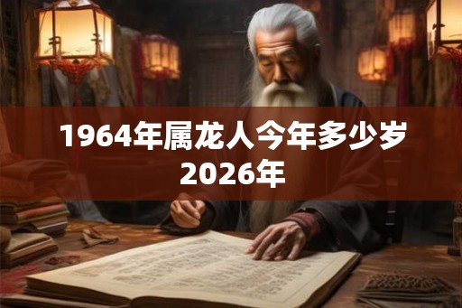 1964年属龙人今年多少岁2026年