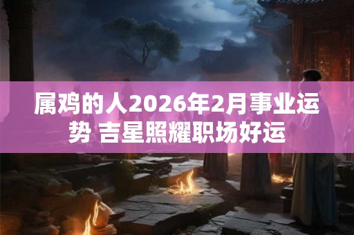 属鸡的人2026年2月事业运势 吉星照耀职场好运 属鸡的人2026年2月事业运势 吉星照耀职场好运