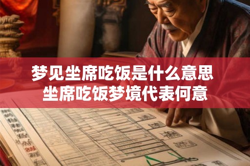 梦见坐席吃饭是什么意思 坐席吃饭梦境代表何意