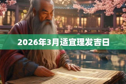 2026年3月适宜理发吉日