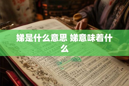 娣是什么意思 娣意味着什么