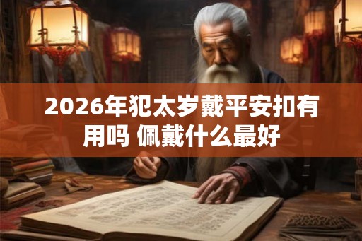 2026年犯太岁戴平安扣有用吗 佩戴什么最好