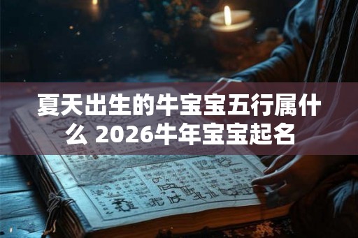 夏天出生的牛宝宝五行属什么 2026牛年宝宝起名
