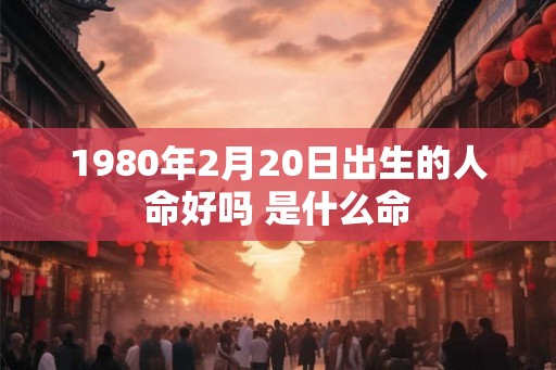 1980年2月20日出生的人命好吗 是什么命