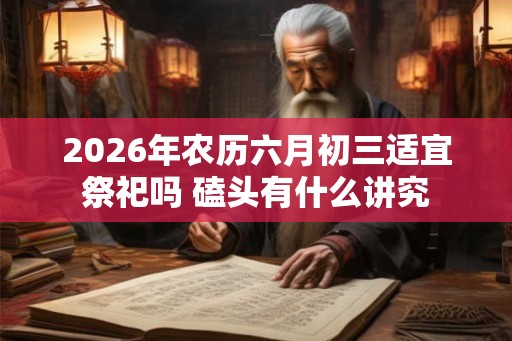 2026年农历六月初三适宜祭祀吗 磕头有什么讲究