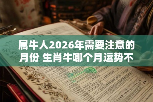 属牛人2026年需要注意的月份 生肖牛哪个月运势不顺