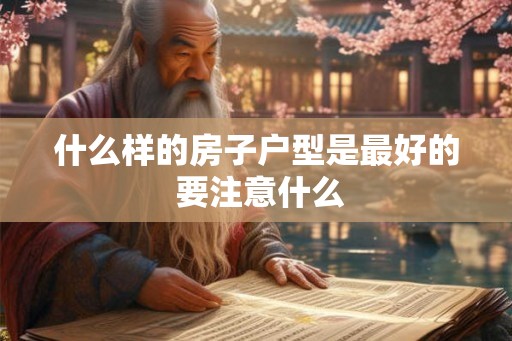 什么样的房子户型是最好的 要注意什么 什么样的房子户型是最好的 要注意什么
