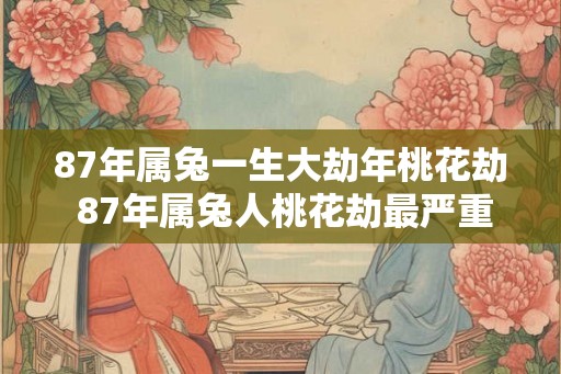 87年属兔一生大劫年桃花劫 87年属兔人桃花劫最严重的年份