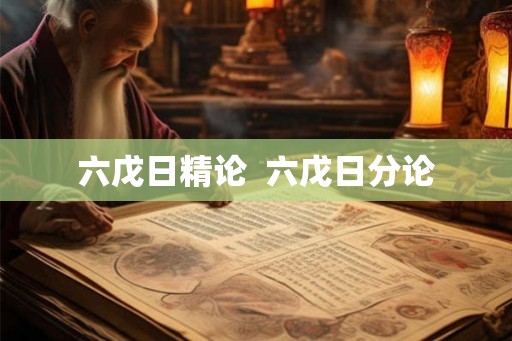 六戊日精论 六戊日分论 六戊日精论 六戊日分论
