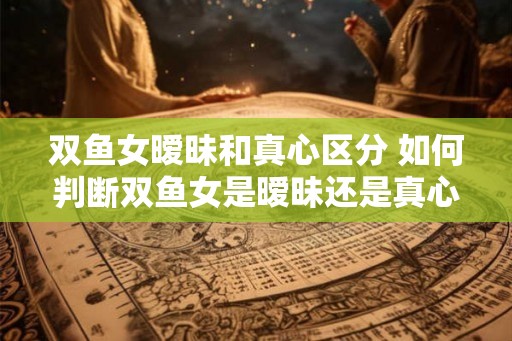 双鱼女暧昧和真心区分 如何判断双鱼女是暧昧还是真心