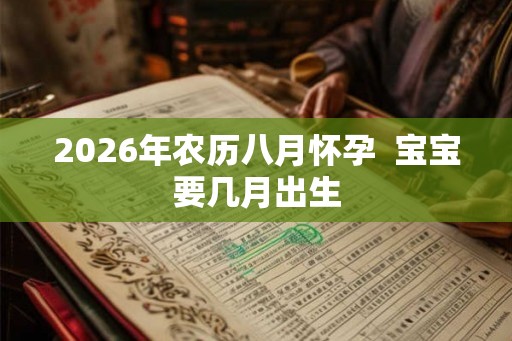 2026年农历八月怀孕 宝宝要几月出生 2026年农历八月怀孕 宝宝要几月出生