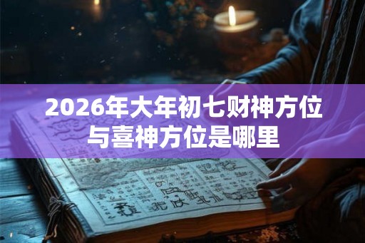 2026年大年初七财神方位与喜神方位是哪里