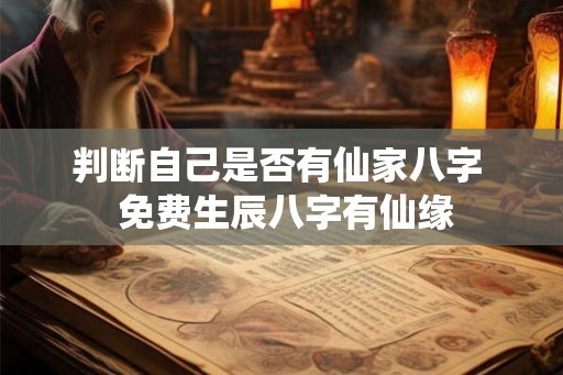 判断自己是否有仙家八字  免费生辰八字有仙缘