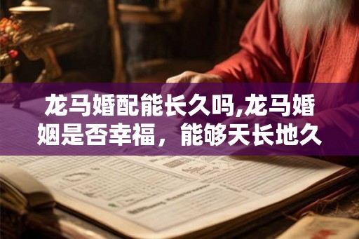 龙马婚配能长久吗,龙马婚姻是否幸福，能够天长地久吗，