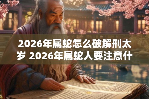 2026年属蛇怎么破解刑太岁 2026年属蛇人要注意什么