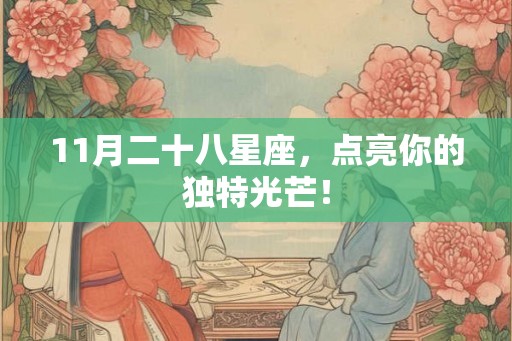 11月二十八星座，点亮你的独特光芒！