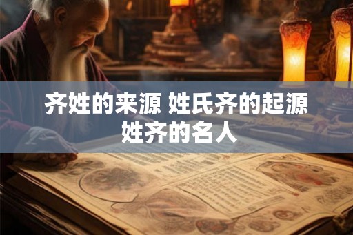 齐姓的来源 姓氏齐的起源 姓齐的名人 齐姓的来源 姓氏齐的起源 姓齐的名人