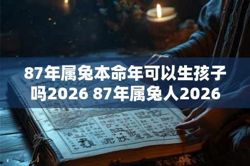 87年属兔本命年可以生孩子吗2026 87年属兔人2026年生子好不好
