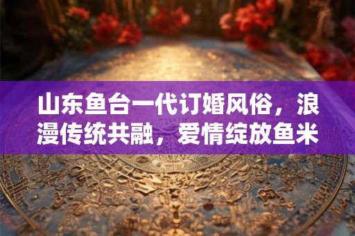 山东鱼台一代订婚风俗，浪漫传统共融，爱情绽放鱼米之乡