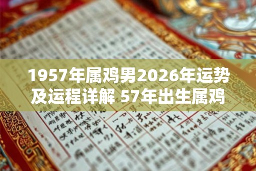 1957年属鸡男2026年运势及运程详解 57年出生属鸡人2026全年每月运势男性