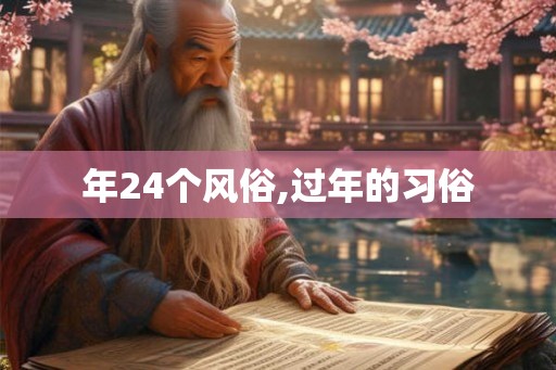 年24个风俗,过年的习俗 年24个风俗,过年的习俗