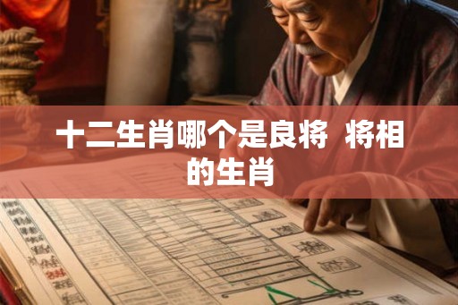 十二生肖哪个是良将  将相的生肖